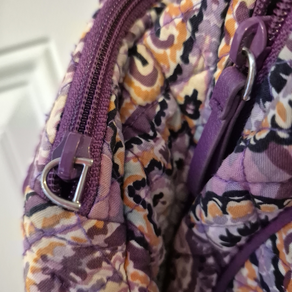 Vera Bradley Paisley Backpack in Purple and Orange - Picture 3 of 7